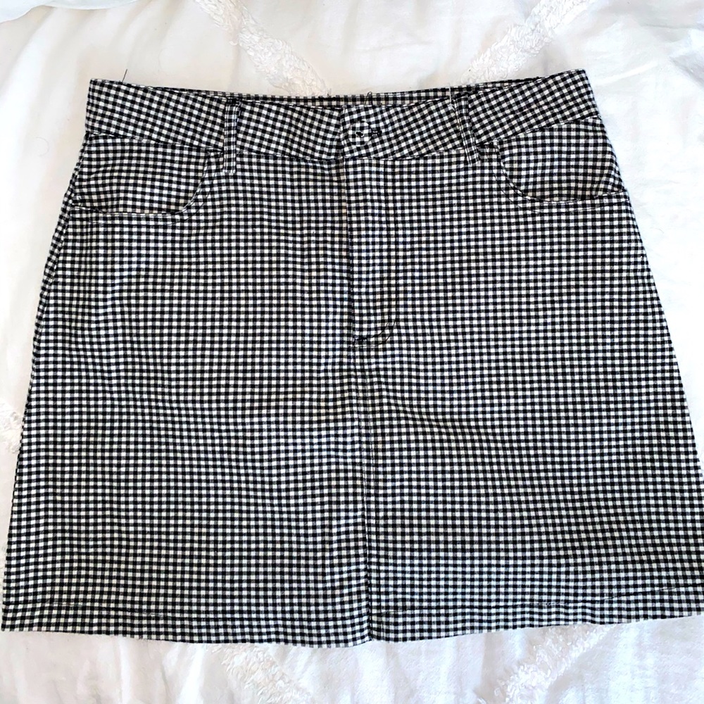 Gingham Mini Skirt